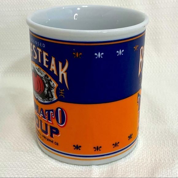 Campbell Soup 125th Anniversary Condensed Beef Steak Tomato Soup Coffee Mug - Picture 2 of 9